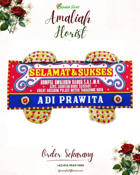 Papan Bunga Ucapan Selamat Ujoh Bilang